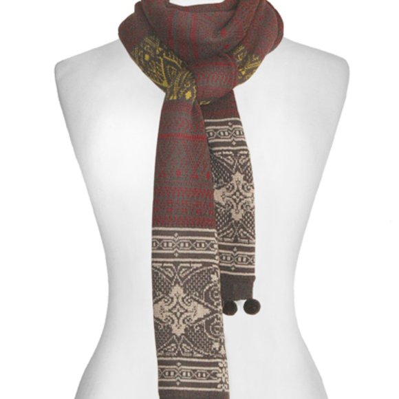 Multi-Pattern Peruvian Alpaca Scarf - Picture 2 of 5